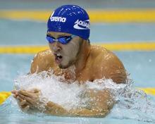 北島、百平の全体１位で準決へ 競泳日本選手権が開幕