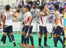 ホッケー、日本男子３連勝で首位 五輪最終予選