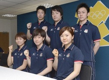 福原選手「力を合わせてメダルが獲れるように」　卓球代表の６選手が意気込み