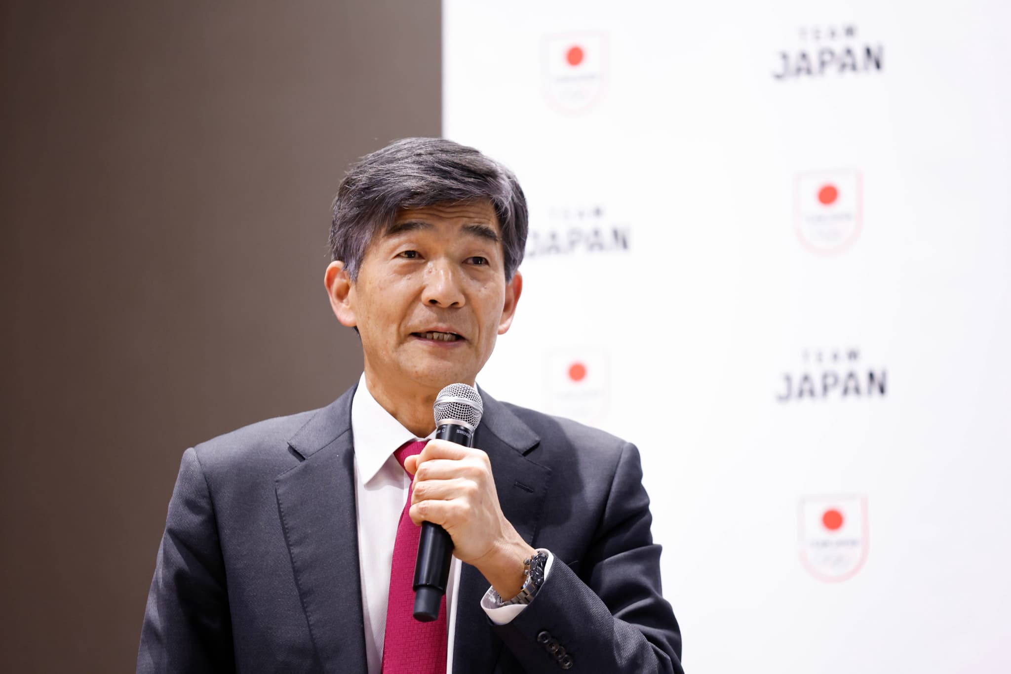 尾縣貢JOC専務理事（写真：フォート・キシモト）