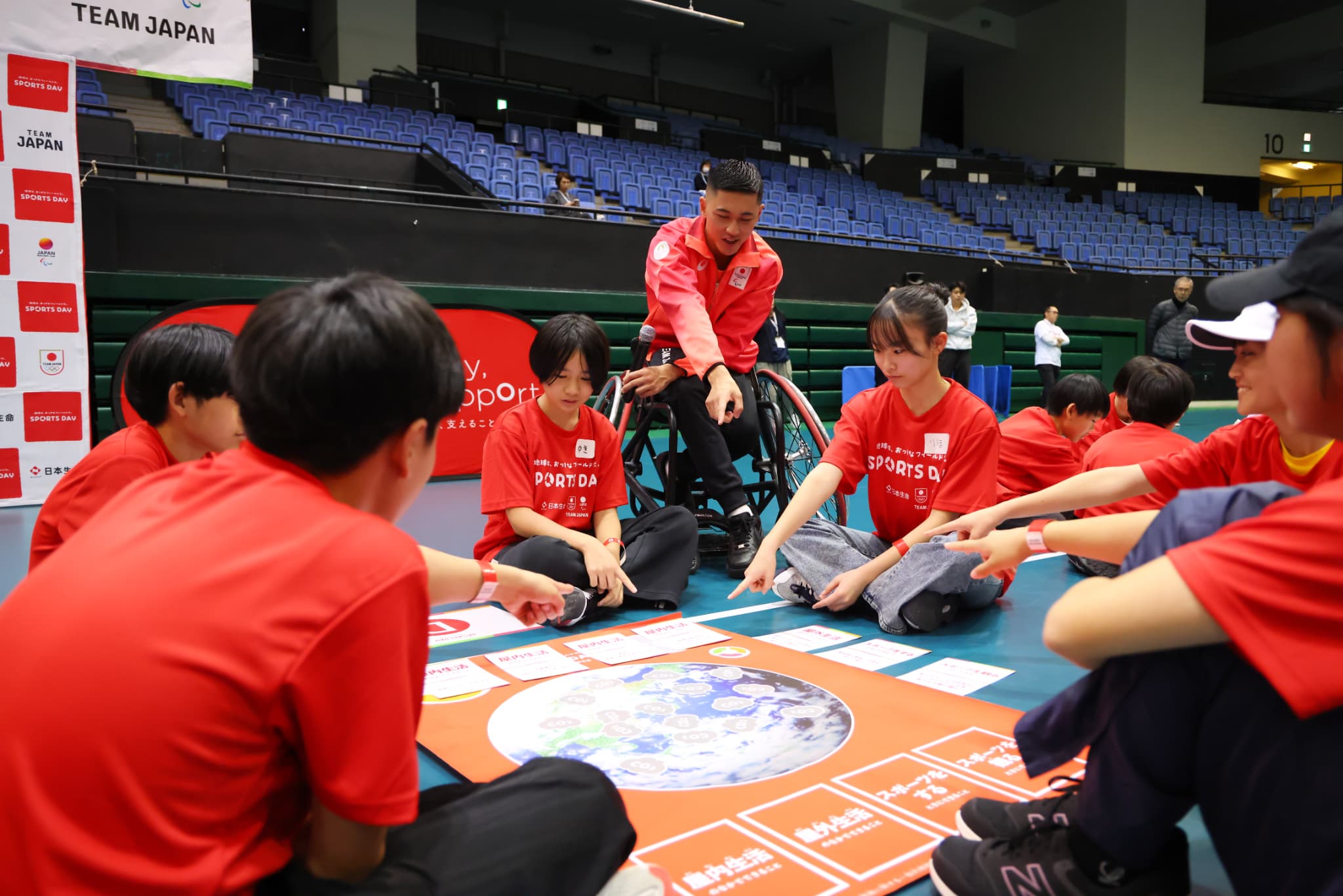 ワークショップでの小田選手（写真：アフロスポーツ）