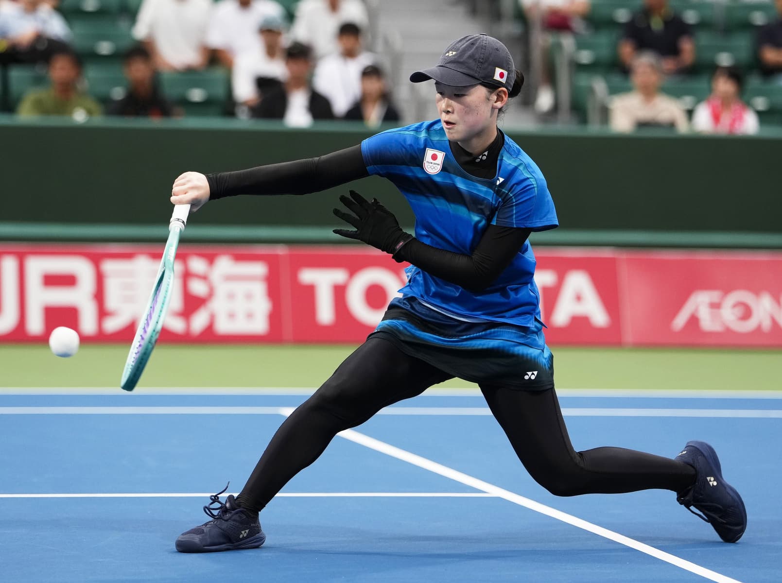 女子シングルス決勝に出場した天間麗奈（写真：共同）