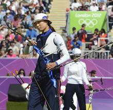 早川、蟹江はともに敗退 アーチェリー・２日