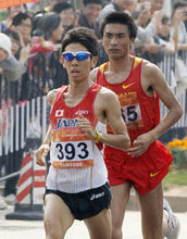 【広州アジア大会】11月27日、陸上競技/男子マラソンの北岡幸浩選手が銀メダルを獲得