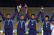 【イズミル大会・陸上競技】男子4×100mリレーで日本チーム銀メダル！