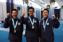 【イズミル大会・フェンシング】男子団体フルーレで日本チーム金メダル獲得！