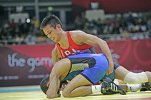 【レスリング】男子フリースタイル55kg級、田岡選手が銅メダルを獲得！