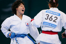【空手道】女子組手60kg級、佐藤選手が金メダルを獲得！