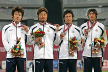 【陸上競技・男子4×100mリレー】日本チーム、1位と同タイムも銀メダル！ 
