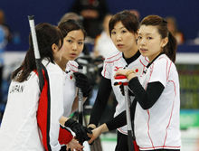 カーリング女子 予選　中国対日本