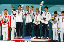 【競泳男子4×100mリレー】日本新記録で金メダルを獲得！ 