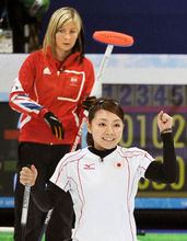 カーリング女子 予選　イギリス対日本