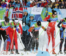 スキー・クロスカントリー 女子4×5kmリレー 決勝