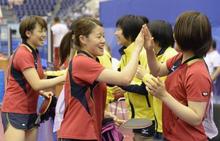 ユニバ、卓球団体女子が優勝 陸上と競泳で銀