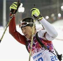 井佐は７１位 バイアスロン・８日