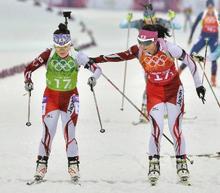 女子２４キロリレー日本は１３位 バイアスロン・２１日