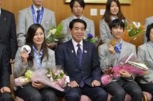 ソチオリンピック日本代表選手団が帰国