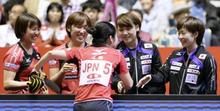 世界卓球、日本女子が３連勝 団体戦、男子は初勝利