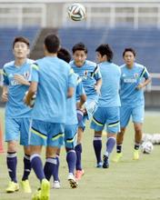 サッカー、アジア大会へ合宿開始 男子代表候補