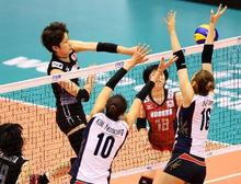 バレー、日本が韓国に競り勝つ 女子ワールドＧＰ