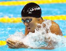 南京ユース五輪、競泳の渡辺４位 男子１００ｍ平泳ぎ
