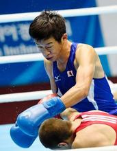 清水が準々決勝へ アジア大会ボクシング