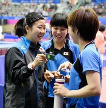 日本は男女とも２連勝 アジア大会卓球