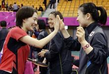 日本が女子団体で決勝へ アジア大会卓球