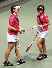 森田、山下組が銅メダル アジア大会ソフトテニス