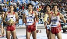 男子１６００メートルリレーで金 アジア大会陸上