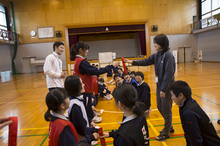 平成26年度「JOCオリンピック教室」　北区立稲付中学校で開催