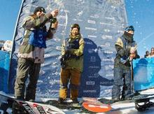 スノボ平岡が初Ｖ、平野３位 ＵＳオープン