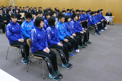 新入生4名が入校　「平成27年度JOCエリートアカデミー入校式」レポート