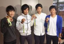 五輪出場権のリレー代表帰国 桐生ら「いい遠征」