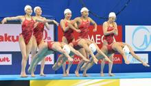 世界水泳、シンクロ日本勢が調整 ２４日ロシアで開幕