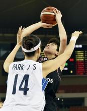 バスケ女子日本、初戦で韓国下す 五輪予選開幕