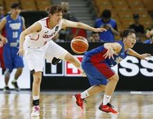 女子バスケ日本、五輪へあと１勝 チャイニーズ・タイペイ破り中国と決勝へ