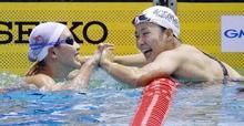寺村、今井が２百個メ五輪代表に 競泳、世界２位の渡部敗れる