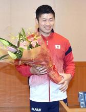 バド佐々木翔、活躍誓う 地元北海道で五輪壮行会