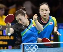 日本女子が準々決勝へ 卓球・１２日