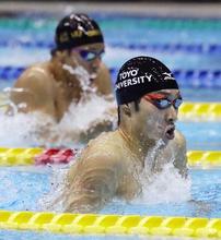 水泳、リオ銀の萩野公介が優勝 日本学生選手権、２００ｍ個メ