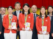 高橋礼華「全て納得いく試合」 バドミントン五輪祝賀会