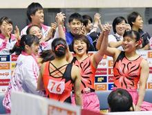 体操、村上が活躍し日体大Ｖ３ 全日本団体女子