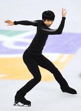 フィギュア羽生、五輪会場初滑り 四大陸選手権の公式練習始まる