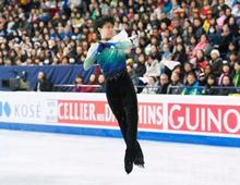 羽生結弦Ｖ「達成感がある」 世界フィギュア一夜明け