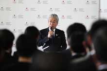 竹田会長が年頭挨拶　平昌オリンピックへ「最高の戦いができる環境づくりを」