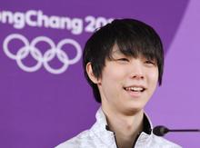 羽生選手に海外メディアも注目 フィギュア、江陵の会場で会見