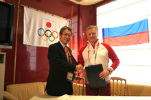ロシアオリンピック委員会とパートナーシップ協定を締結