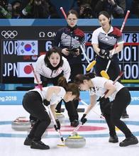 日本、韓国に敗れ３決へ カーリング・２３日